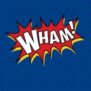 Photo of the word "wham"