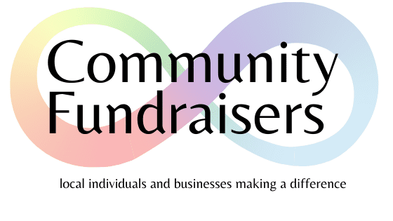 Community Fundraisers graphic with infinity symbol